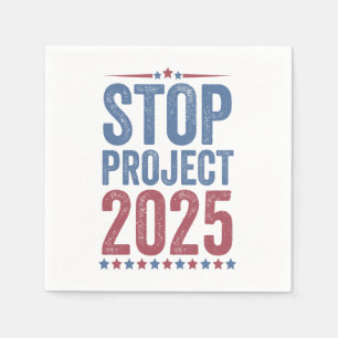 Servilleta De Papel Stop Project 2025 Patrocinio estadounidense Trump 