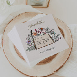 Servilleta De Papel Story Book First Chapter Floral Girls Birthday