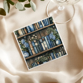 Servilleta De Papel Storybook Boy Blue Library Book Baby Shower