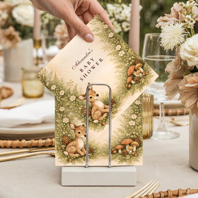 Servilleta De Papel Storybook Deer Baby Baby Shower (Subido por el creador)