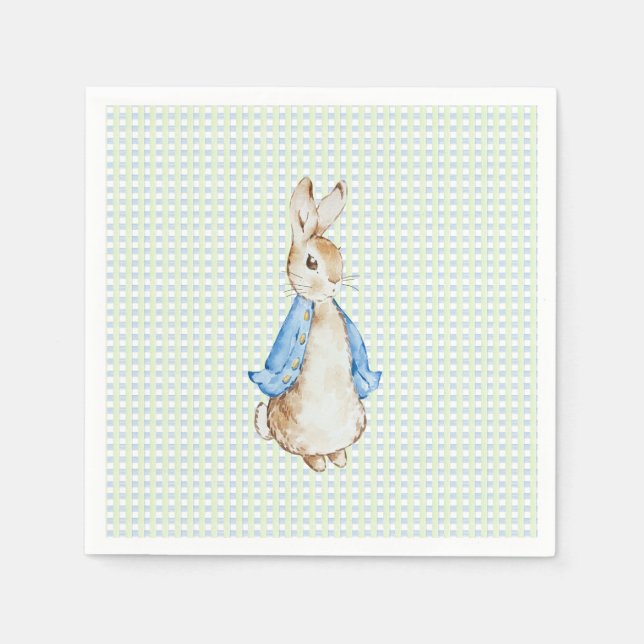 Servilleta De Papel Storybook Garden Rabbit Inspired Baby Shower  (Anverso)