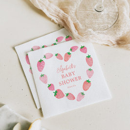 Servilleta De Papel Strawberry Baby Shower
