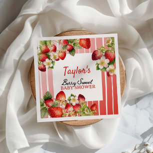 Servilleta De Papel Strawberry Baby Shower