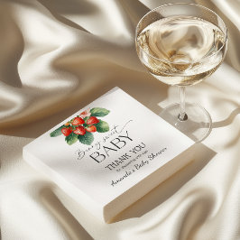 Servilleta De Papel Strawberry Fresh Market Berry Sweet Baby Shower