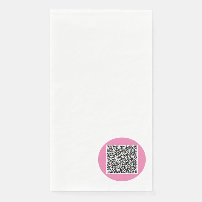Servilleta De Papel Su código QR Escanear papel Toallas de invitado Co (Anverso)