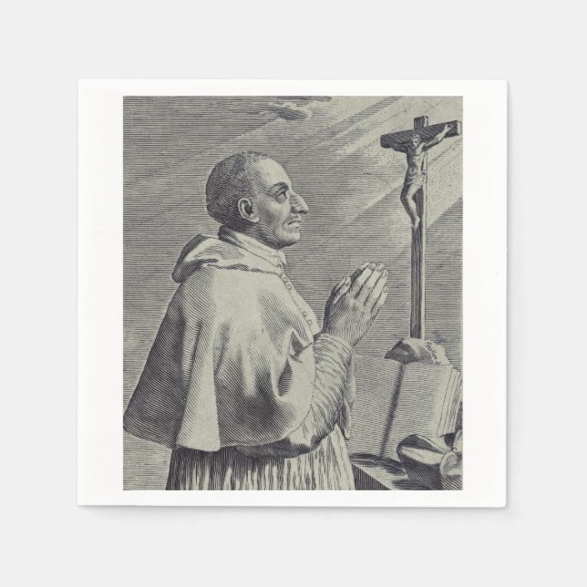 Servilleta De Papel Su Eminencia San Carlos Borromeo (Anverso)