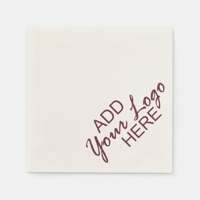 Servilleta De Papel Su logotipo aquí servilletas (Anverso)