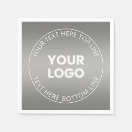 Servilleta De Papel Su logotipo con cualquier degradado de color edita