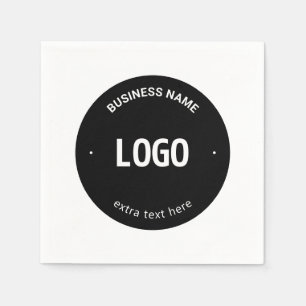 Servilleta De Papel Su logotipo, imagen o diseño y texto editable