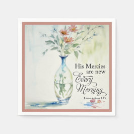 Servilleta De Papel Su misericordia es nueva cada mañana