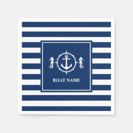 Servilleta De Papel Su nombre de barco: caballete de mar