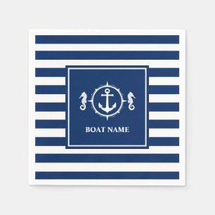 Servilleta De Papel Su nombre de barco: caballete de mar