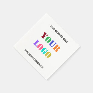 Servilleta De Papel Su nombre de logotipo Sitio Web Napkins Promotion 