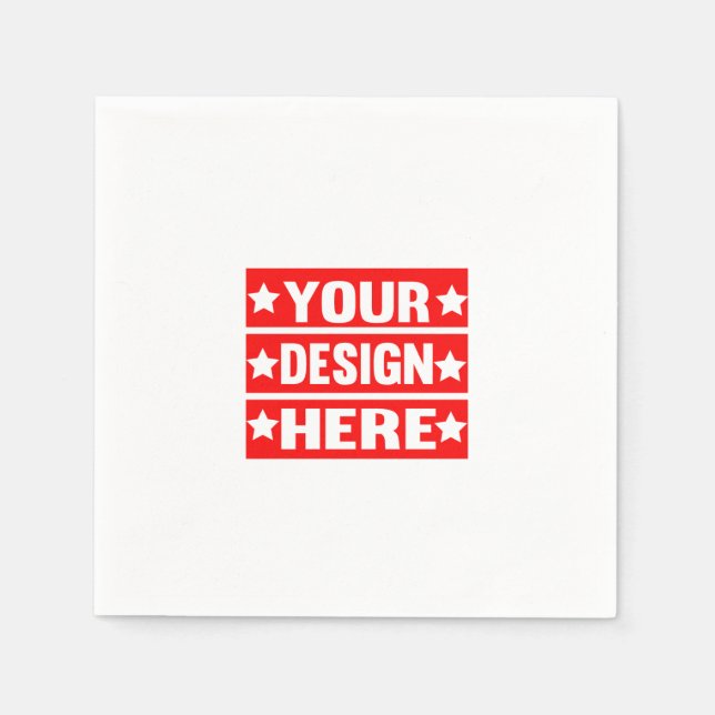 Servilleta De Papel Su Personalizado de diseño aquí (Anverso)