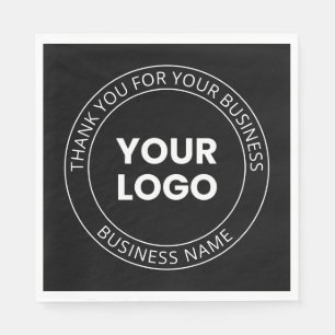 Servilleta De Papel Su propio logotipo y mensaje de agradecimiento edi