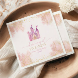 Servilleta De Papel Su Real Princesa de Cinco Nieves Fiesta de Cumplea