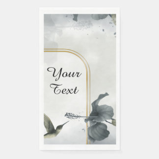 Servilleta De Papel Su Texto Personalizado - Colibrí Personalizado