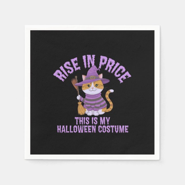 Servilleta De Papel ¡Sube en precio, este es mi disfraz de Halloween! (Anverso)