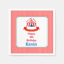 Servilleta De Papel ¡Sube! ¡Sube! Partido del Cumpleaños del Circo