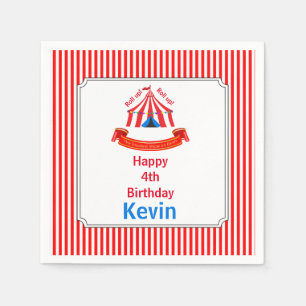 Servilleta De Papel ¡Sube! ¡Sube! Partido del Cumpleaños del Circo