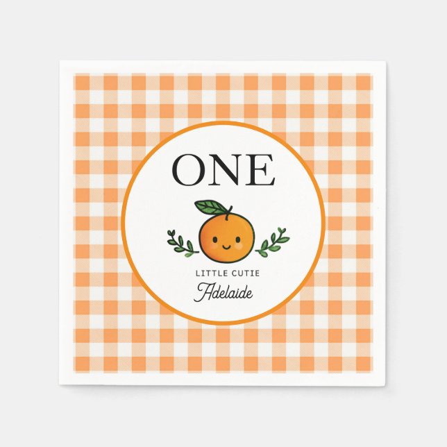 Servilleta De Papel Such a Cutie Birthday Paper Napkin (Anverso)