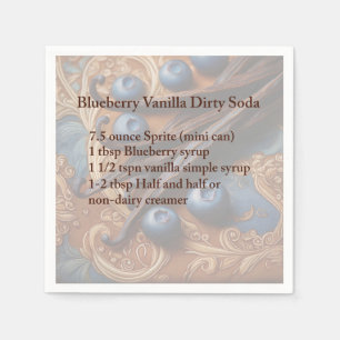 Servilleta De Papel Sucio Soda Blueberry Napkin