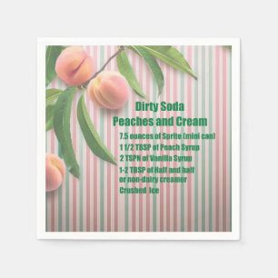 Servilleta De Papel Sucio Soda Peach Napkin