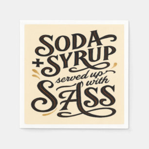 Servilleta De Papel Sucio Soda Sass Napkin