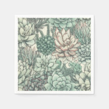 Suculentas plantas Fiesta de cumpleaños verde