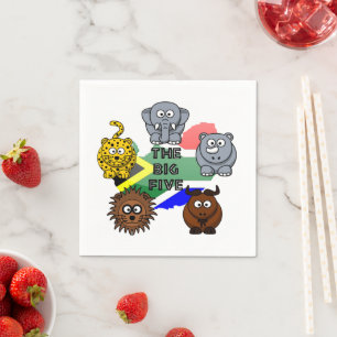 Servilleta De Papel Sudáfrica: Gran Personalizado de animales de safar