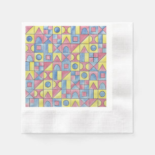 Servilleta De Papel Sudoku Un Arte Geométrico Bauhaus Moderno