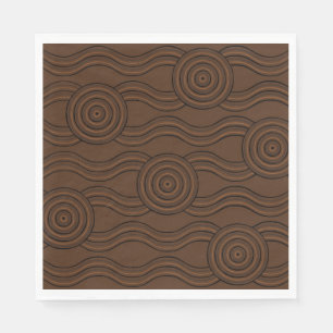 Servilleta De Papel Suelo artístico aborigen
