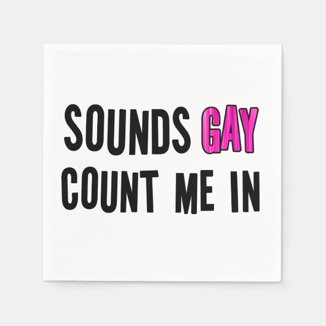 Servilleta De Papel Suena Gay (Anverso)