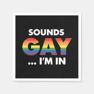 Servilleta De Papel Suena gay soy el orgullo LGBTQ arcoiris