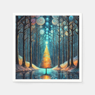 Servilleta De Papel Sueño feriado irlandés 🎄 brillante árbol navideño