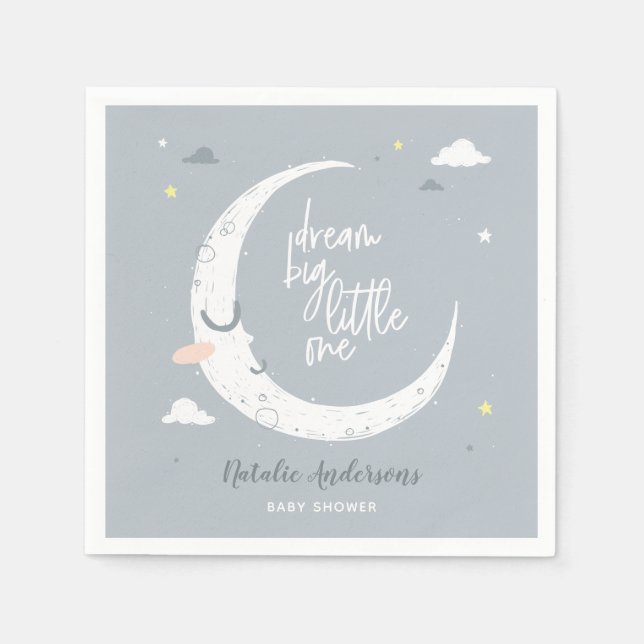 Servilleta De Papel Sueño un pequeño fiesta de ducha de bebé (Anverso)