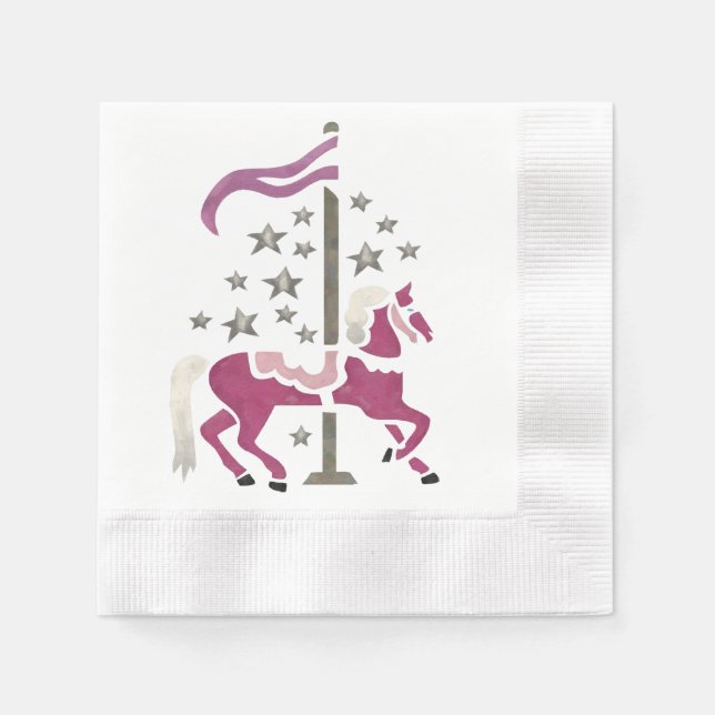 Servilleta De Papel Sueños de carrusel (Anverso)
