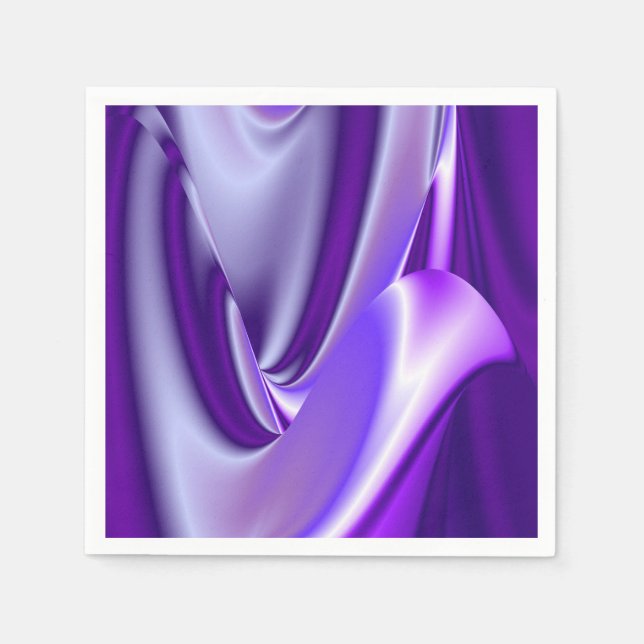 Servilleta De Papel Sueños del arcoiris de flores moradas (Anverso)