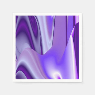 Servilleta De Papel Sueños del arcoiris de flores moradas