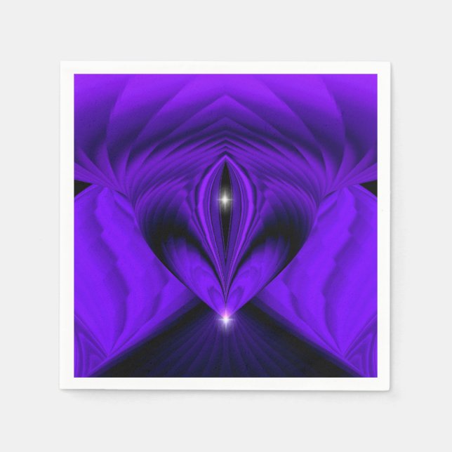 Servilleta De Papel Sueños del arcoiris morado, dos estrellas (Anverso)