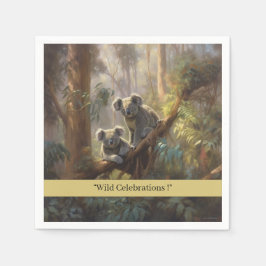 Servilleta De Papel Sueños del bosque Koala, personalizado