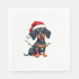 Servilleta De Papel Suéter De Navidad De árbol De Perros Dachshund Reg