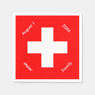 Servilleta De Papel Suiza Personalizado de bandera suiza personalizada