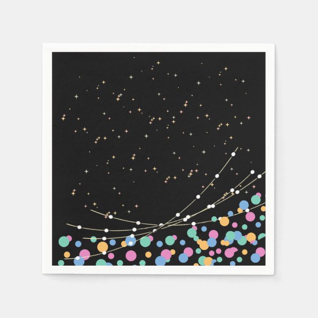 Servilleta De Papel Suministro de fiesta de natalidad de resplandor y  (Anverso)