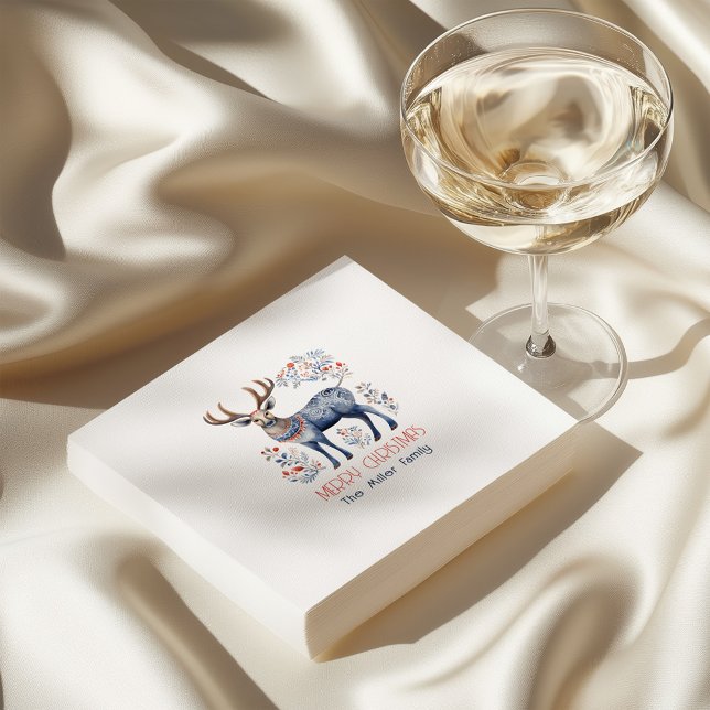 Servilleta De Papel Suministros de Fiesta de Navidades de renos folcló (Subido por el creador)