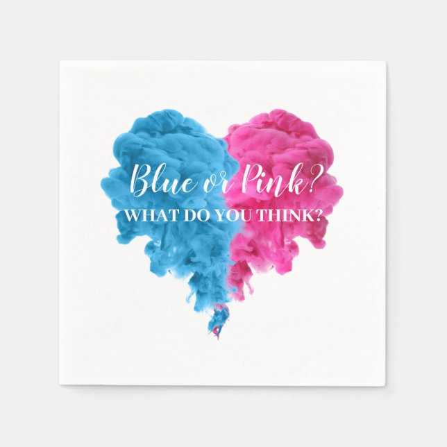 Servilleta De Papel Suministros de Fiesta para revelar toallas de humo (Anverso)