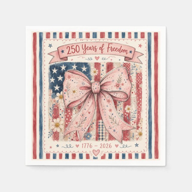 Servilleta De Papel Suministros de servilletas para la fiesta patrióti (Anverso)