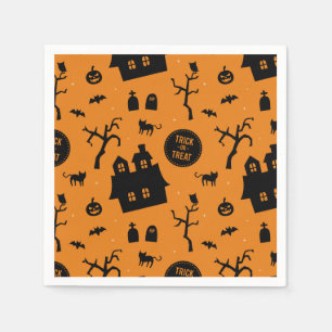 Servilleta De Papel Suministros modernos para fiestas de Halloween Tri