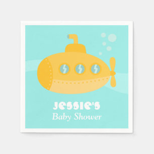 Servilleta De Papel Suministros para Baby Shower del Submarino Amarill