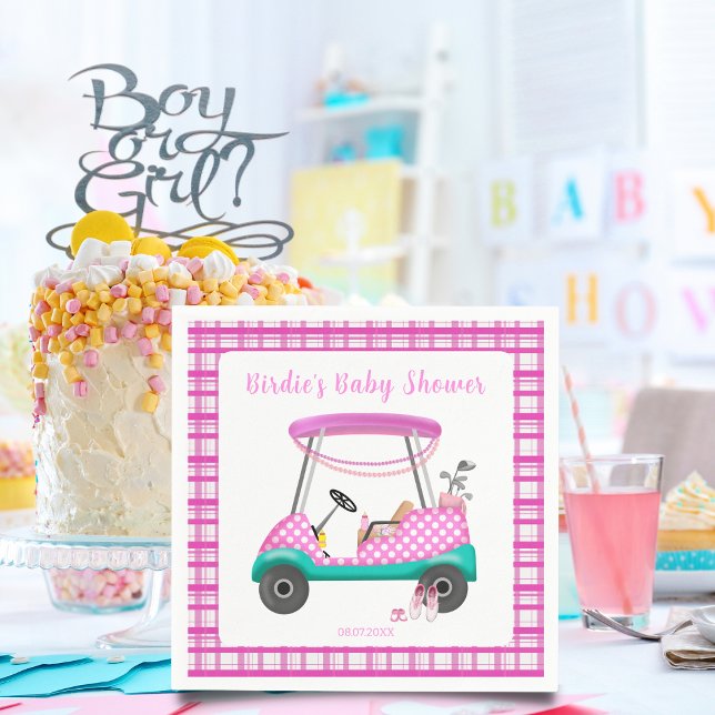 Servilleta De Papel Suministros para bebé de carrito de golf rosa Fies (Subido por el creador)